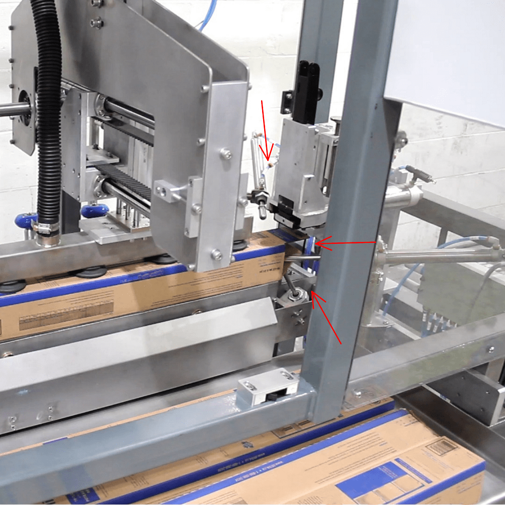 Cartoner for erecting long double-wall cartons with automatic bottom stapling