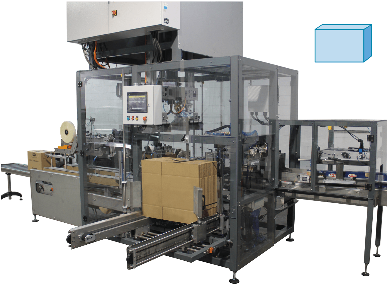 Automatic case packing machine for cartons